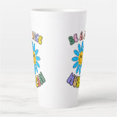 Sei ein netter Retro Groovy Milchtasse (Vorderseite)