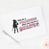 Sei ein Pirat Ovaler Aufkleber (Umschlag)