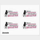 Sei ein Pirat Ovaler Aufkleber (Blatt)