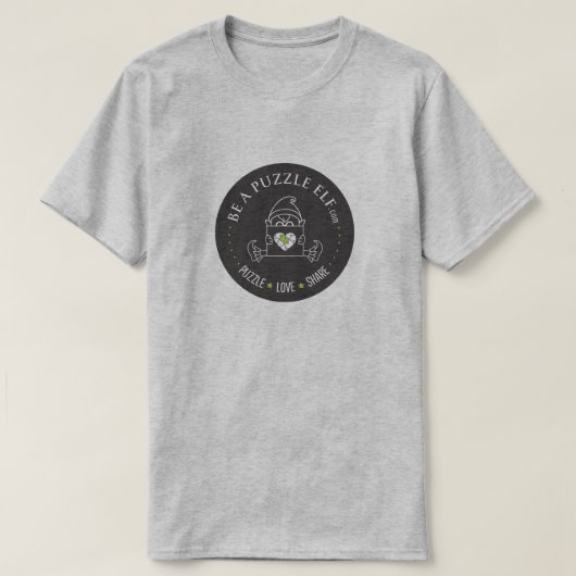 Sei ein Puzzle-Elf - Basic T-Shirt (Design vorne)