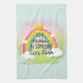 Sei ein Regenbogen | NIEDLICH | Farblich | Positiv Geschirrtuch (Vertikal)