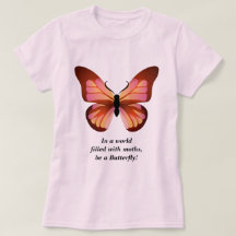 Sei ein Schmetterling, rosa, schwarz grafisch