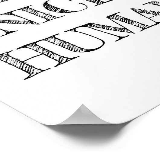 Sei ein schönes menschliches Poster (Ecke)