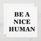 Sei ein schönes menschliches Poster (Vorne/Hinten)