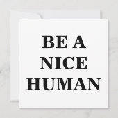 Sei ein schönes menschliches Poster (Vorderseite)