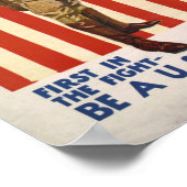 Sei ein U.S. Marine! Poster (Ecke)