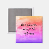 Sei ein unikorisches Regenbogenzaubermagnet Magnet (Vorderseite/Rückseite)
