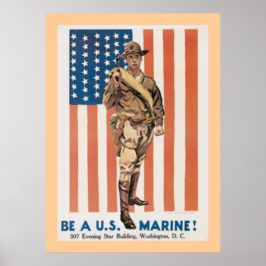 Sei ein US-Marine! Poster (Vorne)