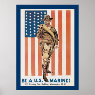 Sei ein US-Marine! Poster