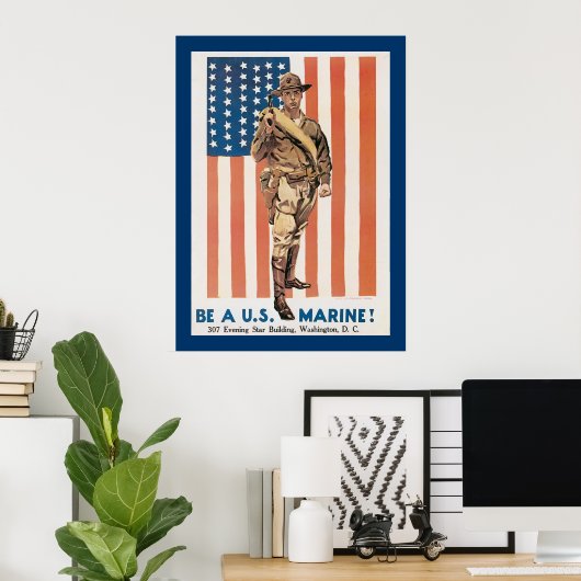 Sei ein US-Marine! Poster (Heimbüro)