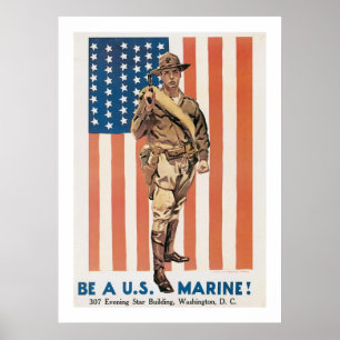Sei ein US-Marine! Poster