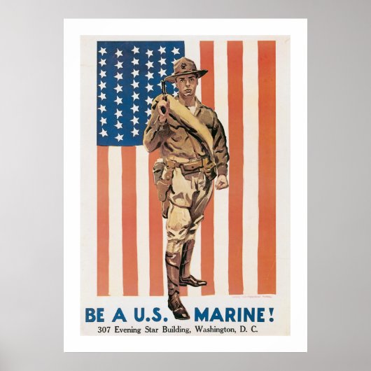 Sei ein US-Marine! Poster (Vorne)