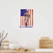 Sei ein US-Marine Poster (Küche)