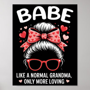 Sei ein Valentinstag-Zitat für liebevolle Oma mit Poster