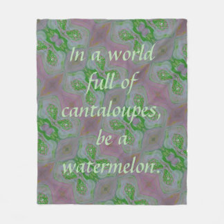 Sei ein Wassermelon Fleece Blanket