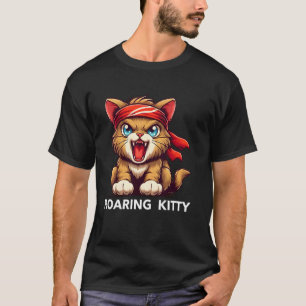 Sei eine brüllende Katze Die Stop Orange Bandana M T-Shirt