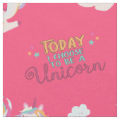 Sei eine einhornige Regenbogenfarbe mit Sternen &  Stoff (Nahaufnahme)