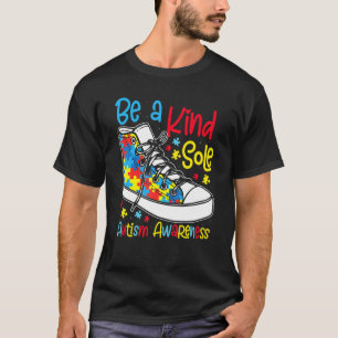Sei eine freundliche Seele Autism Awareness Puzzle T-Shirt