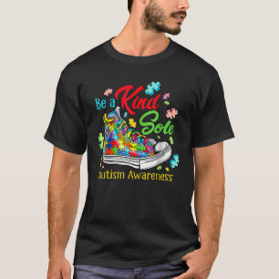 Sei eine freundliche Seele Autism Awareness Puzzle T-Shirt