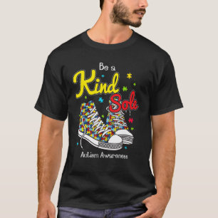 Sei eine freundliche Seele Autism Awareness Puzzle T-Shirt