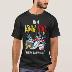 Sei eine freundliche Seele Autism Awareness Regenb T-Shirt
