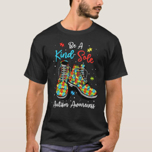 Sei eine freundliche Seele Autism Awareness Regenb T-Shirt