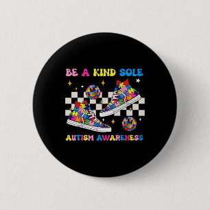 Sei eine freundliche Seele Autism Awareness Sneake Button