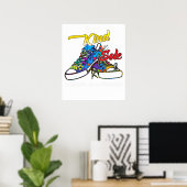 sei eine freundliche Seele, Autismus-Bewusstsein Poster (Heimbüro)