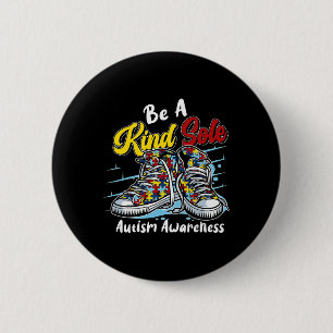 Sei eine freundliche Seele Autismus-Bewusstsein Pu Button