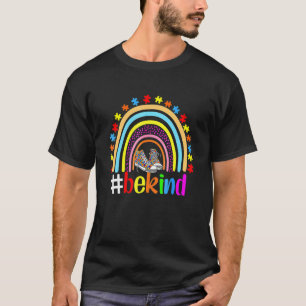 Sei eine freundliche Seele Autismusrisiko Regenbog T-Shirt
