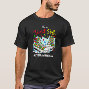 Sei eine freundliche Seele Autismusrisiko Regenbog T-Shirt