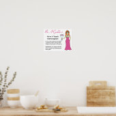 Sei eine Göttin, habe eine Mammogramm-Weingöttin B Poster (Küche)