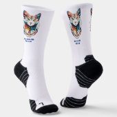 Sei eine Katze Socken (Gewinkelt)