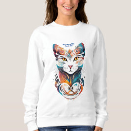 Sei eine Katze Sweatshirt
