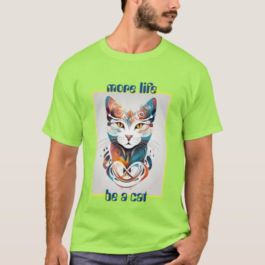 Sei eine Katze T-Shirt (Vorderseite)