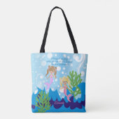 Sei eine Meerjungfrau - Beach Bag Tasche (Rückseite)