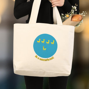 Sei eine nicht konforme Süße Motivationsenten Jumbo Stoffbeutel