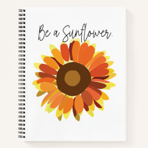 Sei eine Sonnenblume Notizblock