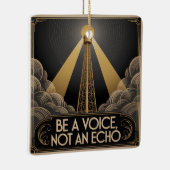 Sei eine Stimme, kein Echo Keramikornament (Rechts)