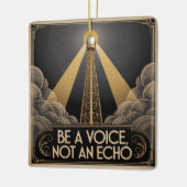 Sei eine Stimme, kein Echo Keramikornament (Links)