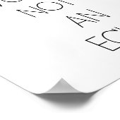 Sei eine Stimme, kein Echo - Minimalistisch Poster (Ecke)