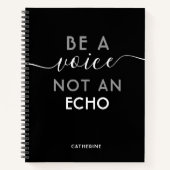 Sei eine Stimme, kein Echo-Personalisierter Name Notizblock (Vorderseite)