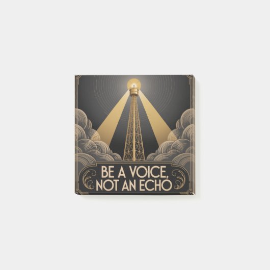 Sei eine Stimme, kein Echo Post-it Klebezettel (Vorderseite)