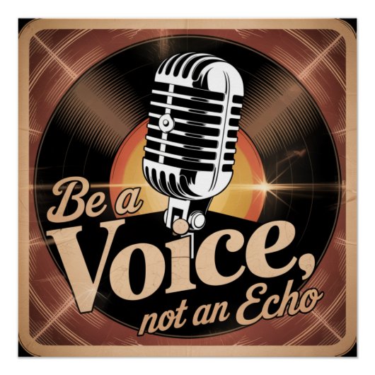 Sei eine Stimme, kein Echo Poster (Vorderseite)