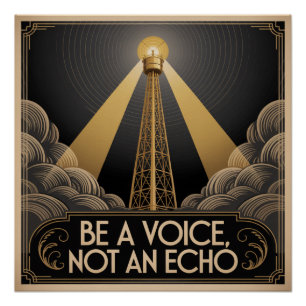 Sei eine Stimme, kein Echo Poster