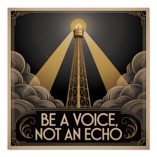 Sei eine Stimme, kein Echo Poster (Vorderseite)
