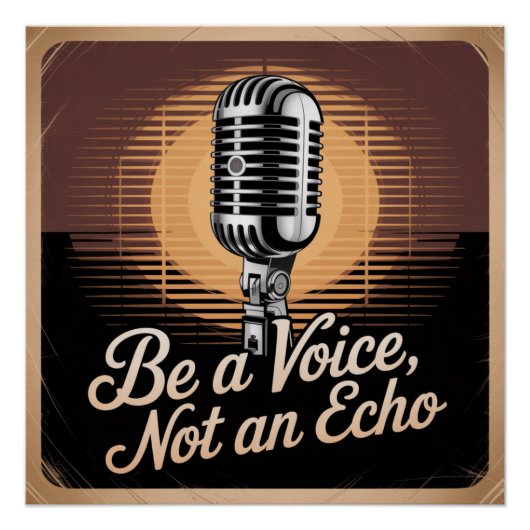 Sei eine Stimme, kein Echo Poster (Vorderseite)