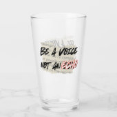 Sei eine Stimme, kein Echo.w Glas (Rückseite)