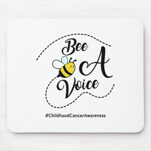 Sei eine Stimme - Kindheitskrebs-Bewusstsein Mousepad (Vorne)