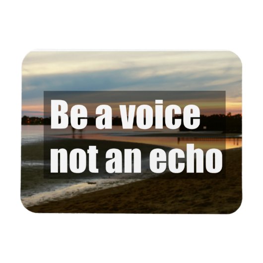 Sei eine Stimme, nicht ein Echo Magnet (Horizontal)